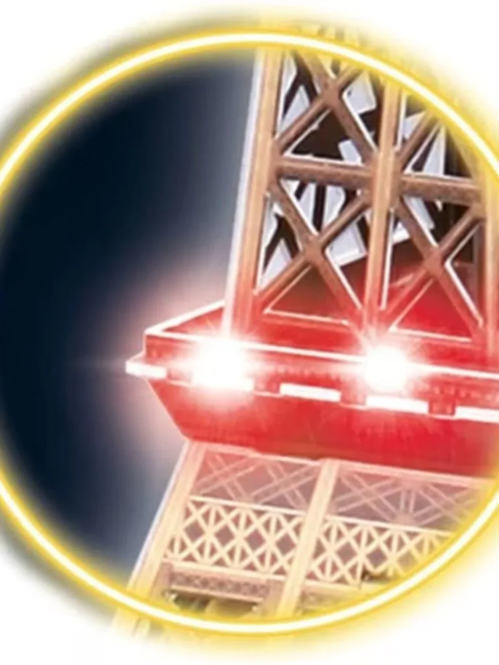 NIB Revell Eiffel Tower LED 3D Puzzle 84 Piece Model Kit